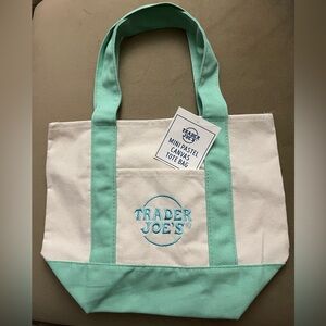 NWT. Trader Joe’s Mini Canvas Tote Bag.